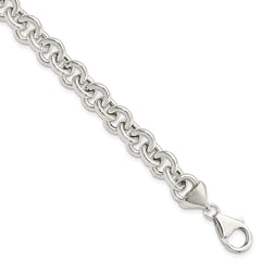 Sterling Silver Polished Fancy Link Bracelet QG3019-7.75