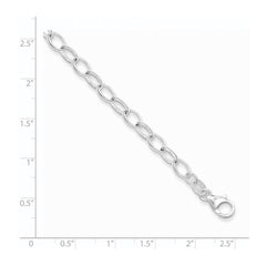 Sterling Silver Polished Fancy Link Bracelet QG3076-7.5