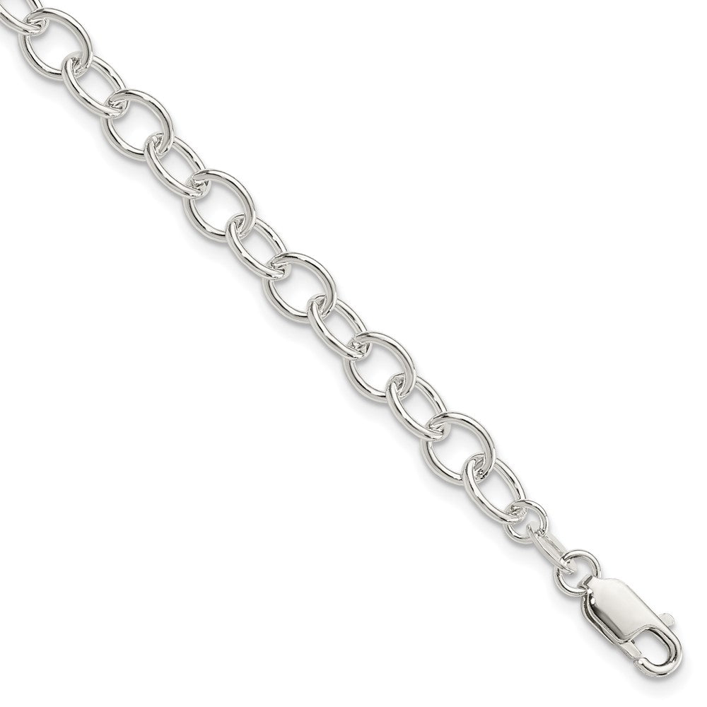 Sterling Silver Polished Fancy Link Bracelet QG3078-7.5