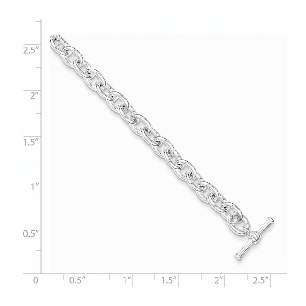 Sterling Silver Toggle Link Bracelet QG3079-7.5