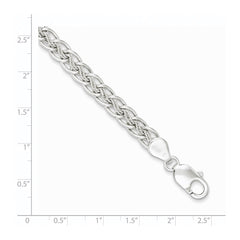 Sterling Silver Polished and Textured Fancy Bracelet QG3230-7.5