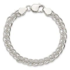 Sterling Silver Polished and Textured Fancy Bracelet QG3230-7.5