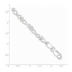 Sterling Silver Polished Fancy Link Bracelet QG3232-7.5