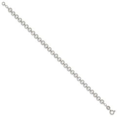 Sterling Silver 5mm Fancy Link Bracelet QG3245-7.25