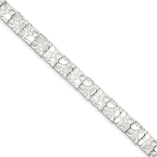 Sterling Silver 9mm Nugget Bracelet QG3323-7