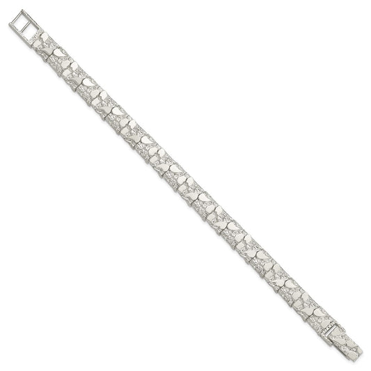 Sterling Silver 9mm Nugget Bracelet QG3323-8