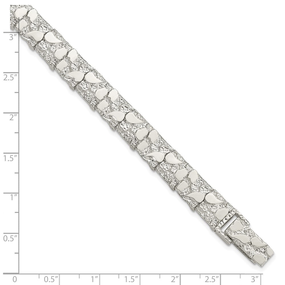Sterling Silver 9mm Nugget Bracelet QG3323-8