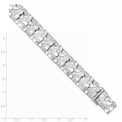 Sterling Silver 15mm Nugget Bracelet QG3325-8.5