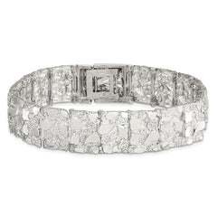 Sterling Silver 15mm Nugget Bracelet QG3325-8.5