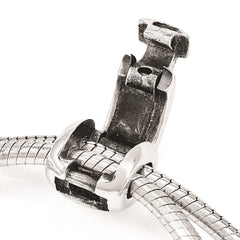 Sterling Silver Antiqued Reflections Black Crystal Adjustable Bracelet QG3499