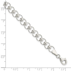 Sterling Silver Polished Beaded Bracelet QG3594-7.5