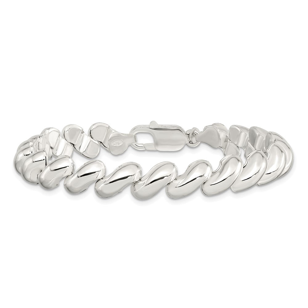 Sterling Silver Fancy Polished San Marco Bracelet QG3598-7.5
