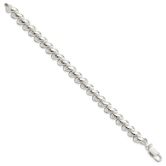 Sterling Silver Fancy Diamond-cut San Marco Bracelet QG3599-7.5