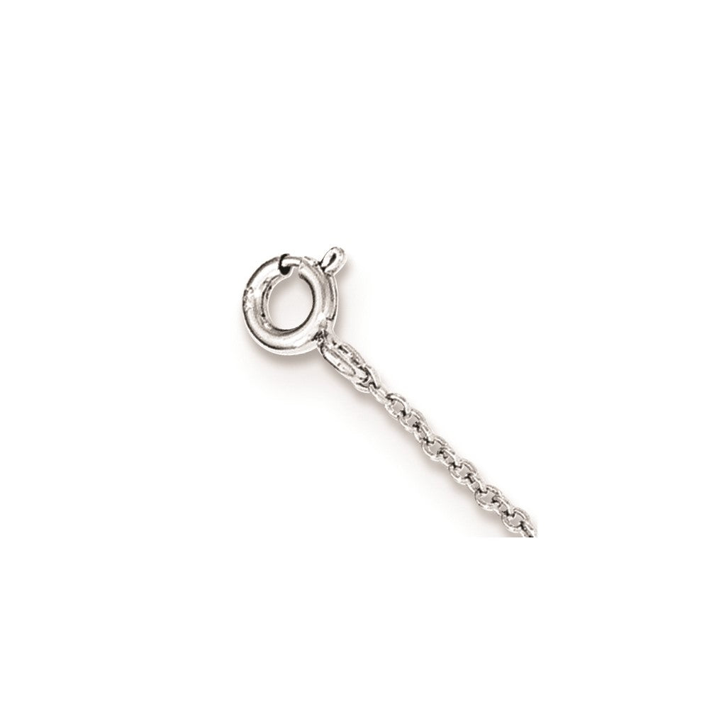 Sterling Silver Rhodium-plated Polished Infinity Symbol Bracelet QG3627-7.25