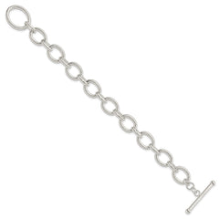 Sterling Silver Polished Fancy Link Bracelet QG3892-7.5