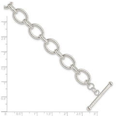 Sterling Silver Polished Fancy Link Bracelet QG3892-7.5