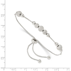 Sterling Silver Beaded Adjustable Bracelet QG4772
