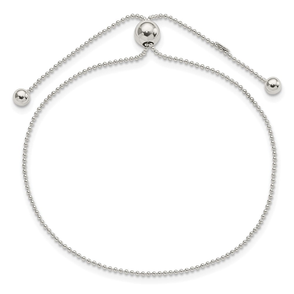 Sterling Silver Beaded Adjustable Bracelet QG4784