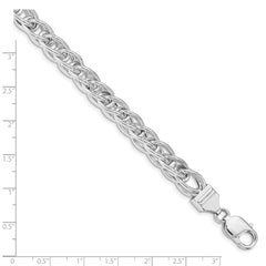 Sterling Silver Polished Link Bracelet QG4837-8
