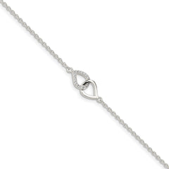 Sterling Silver CZ Bracelet QG4888-7