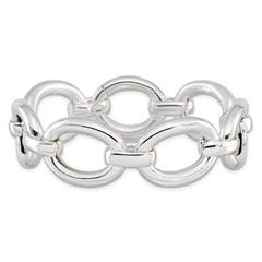 Sterling Silver Polished Large Link Bracelet QG4987-8.75