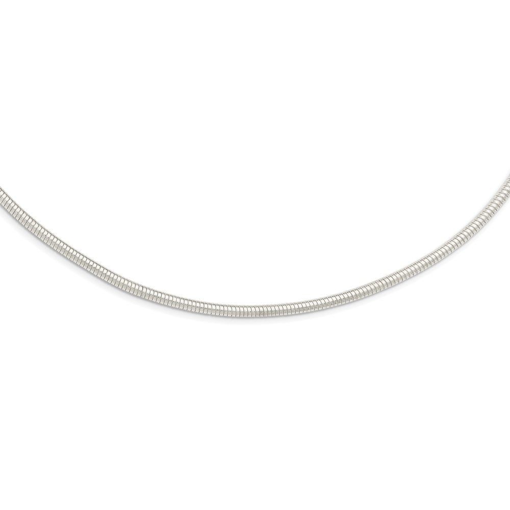 Sterling Silver 4mm Round Cubetto 18in Necklace QG5362-18