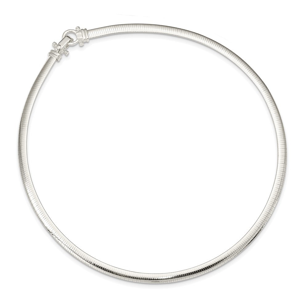 Sterling Silver 4.5mm Polished Cubetto 16in Necklace QG5363-16