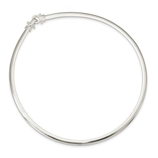 Sterling Silver 4.5mm Polished Cubetto 16in Necklace QG5363-16