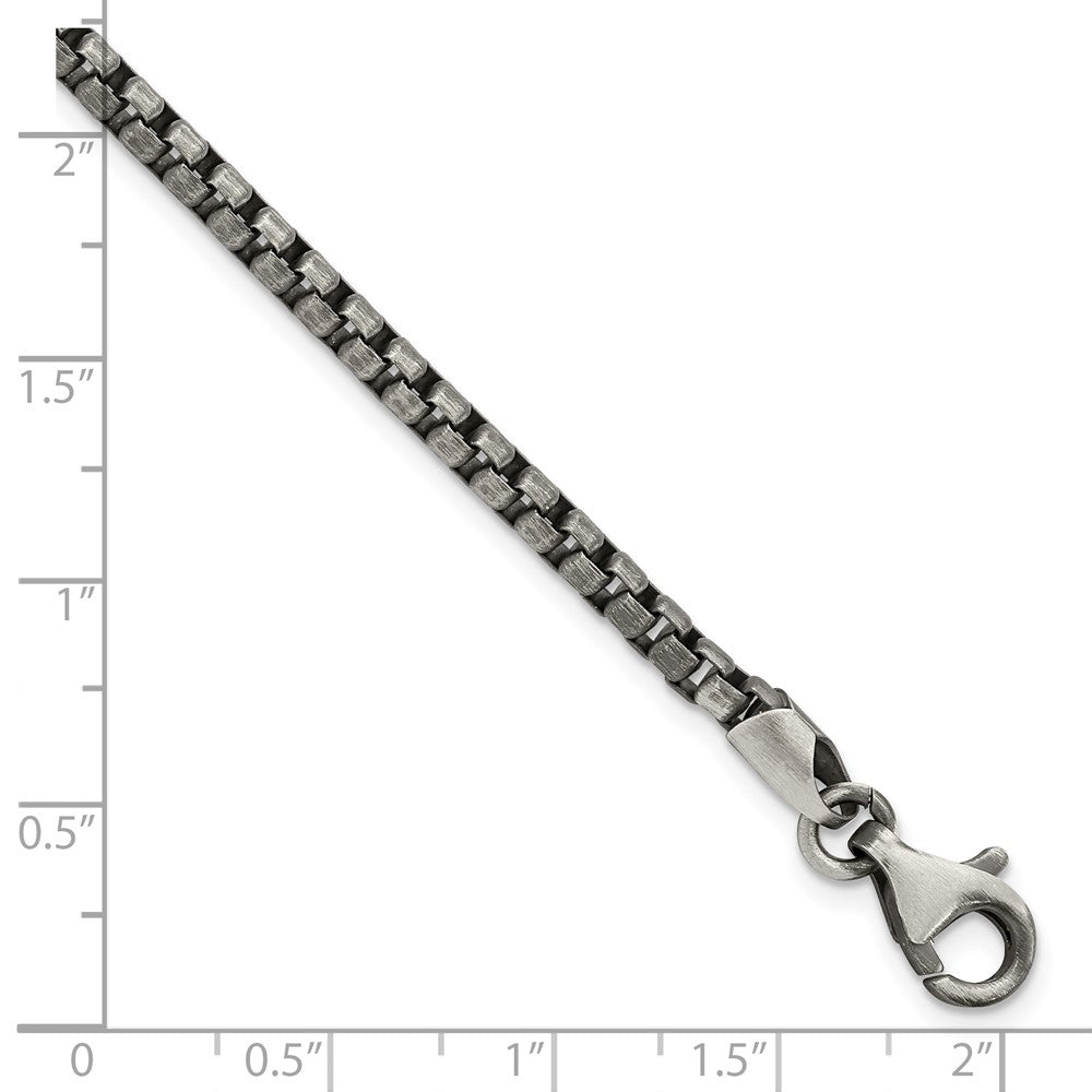 Sterling Silver Antiqued Brushed Bracelet QG5724-8