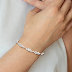 Sterling Silver Polished Link w/ 1 in ext. Bracelet QG5818-7