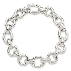Sterling Silver Polished Fancy Link Bracelet QG5826-8