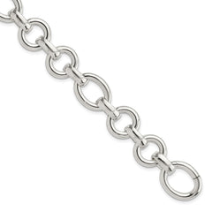 Sterling Silver Polished Fancy Link Bracelet QG5826-8