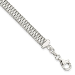 Sterling Silver D/C Reversible Bracelet QG5864-7.5