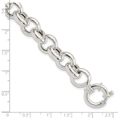 Sterling Silver Polished Fancy Link Bracelet QG5964-8