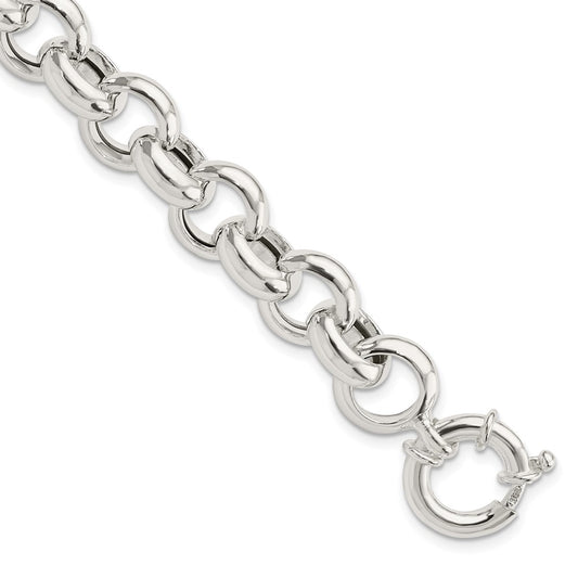 Sterling Silver Polished Fancy Link Bracelet QG5964-8