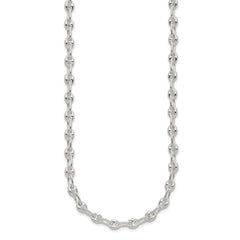 Sterling Silver Polished Fancy Link Necklace QG5966-18