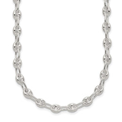 Sterling Silver Polished Fancy Link Necklace QG5966-18
