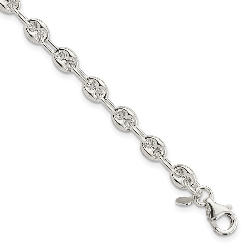 Sterling Silver Polished Fancy Link Bracelet QG5966-7.5