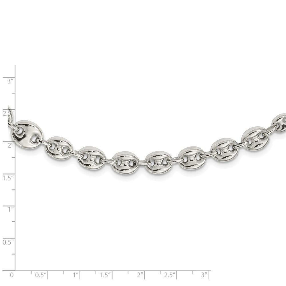 Sterling Silver Polished Fancy Link 18in Necklace QG5971-18