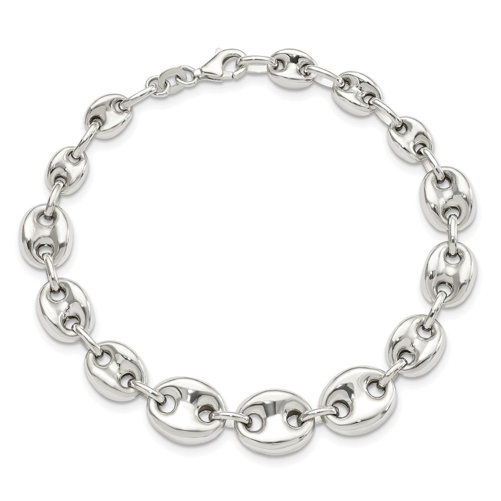 Sterling Silver Polished Fancy Link 7.5in Bracelet QG5971-7.5