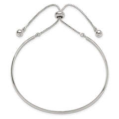 Sterling Silver Polished Bar Adjustable Bracelet QG6261