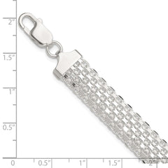 Sterling Silver Polished 11.5mm Bismark 7in Bracelet QG6411-7