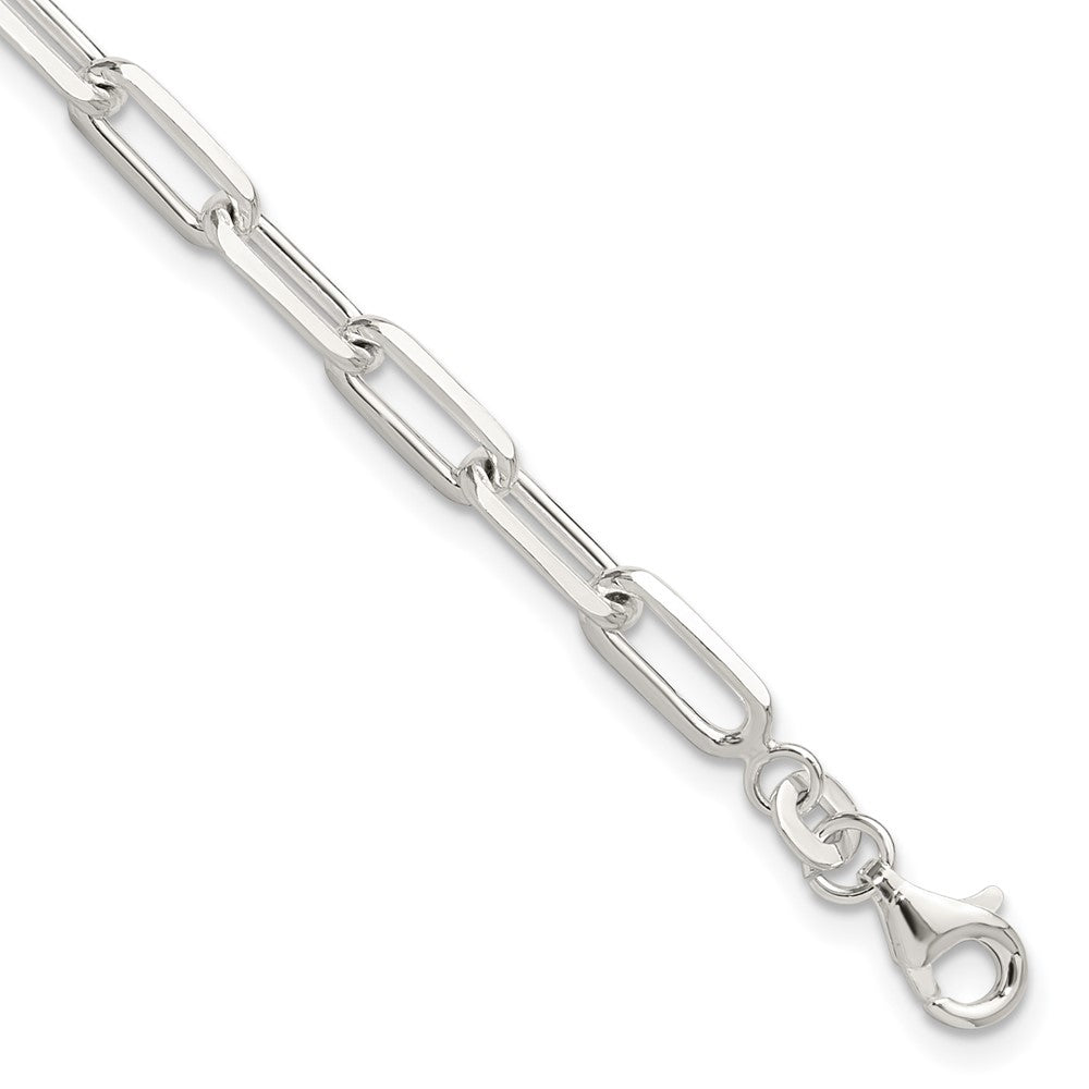 Sterling Silver Polished Paperclip 7.25in Bracelet QG6497-7.25