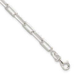 Sterling Silver Polished Paperclip 7.25in Bracelet QG6497-7.25