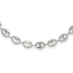 Sterling Silver Rhodium-plated 16in with 2in ext. Fancy Link Necklace QG6503-16