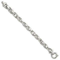 Sterling Silver Polished Double Twisted Link 7.75 inch Bracelet QG6932-7.75