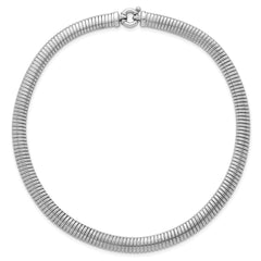 Sterling Silver Rhodium-plated Polished 9mm Cubetto 17.5 inch Necklace QG6940-17.5