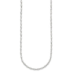 Sterling Silver Polished Oval Bezel CZ 16 Inch with 2 Inch Extension Necklace QG6990-16