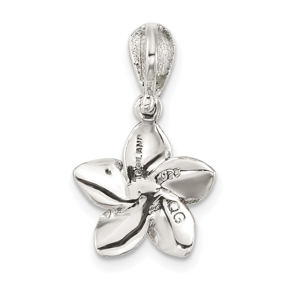 Sterling Silver Antiqued Marcasite and Freshwater Cultured Pearl Fancy Flower Pendant QG7225P