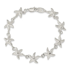 Sterling Silver Starfish Bracelet QG840-7